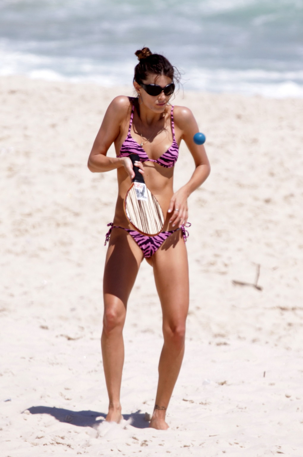 Isabeli Fontana in sexy bikini playing on the beach in Rio #75319279