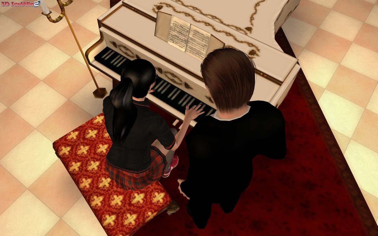 3d animierte Klavierlehrer gibt einen Schwanz Lektion
 #69332027