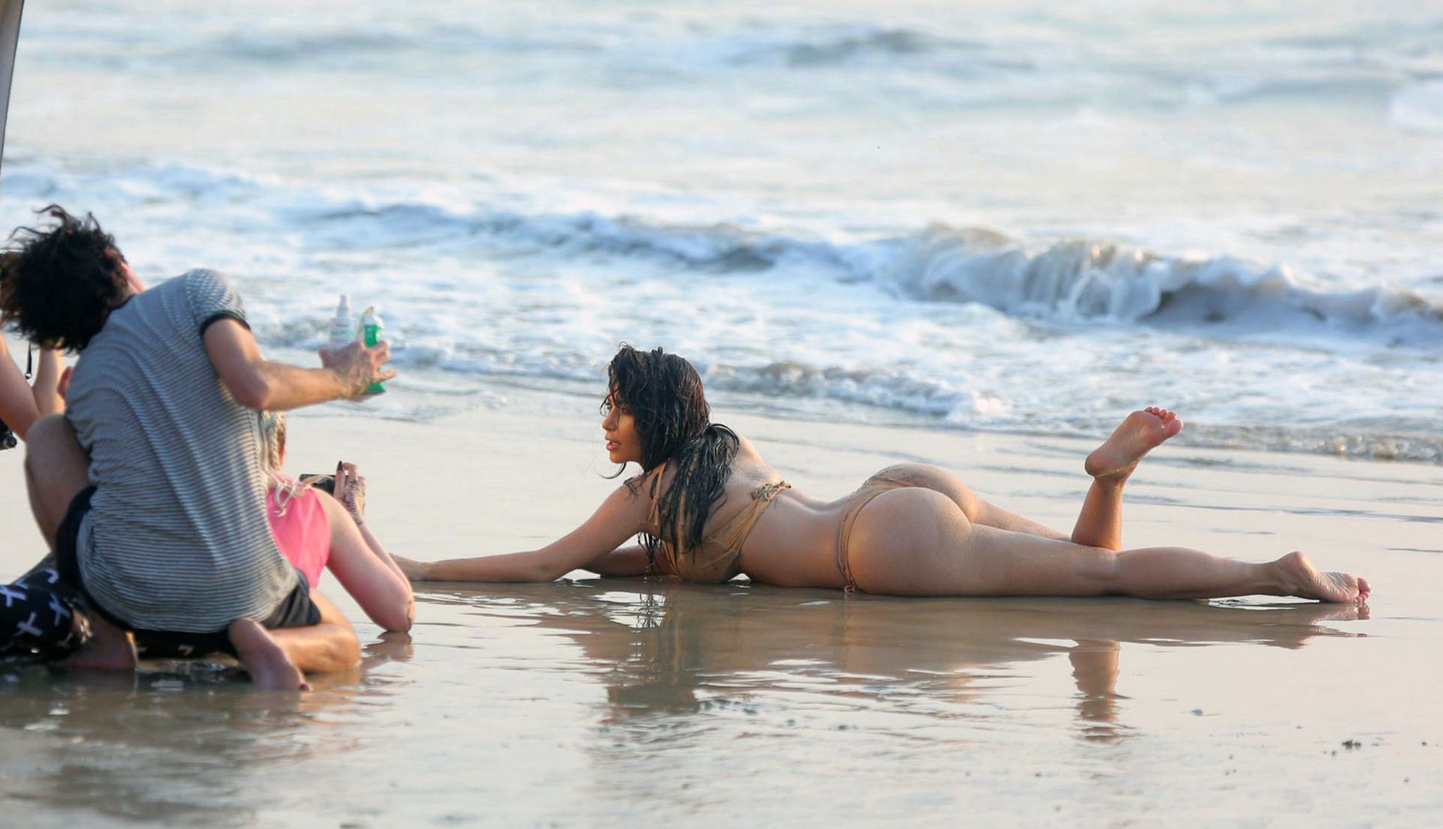 Kim Kardashian  poses totally nude and in very sexy bikini #72604135