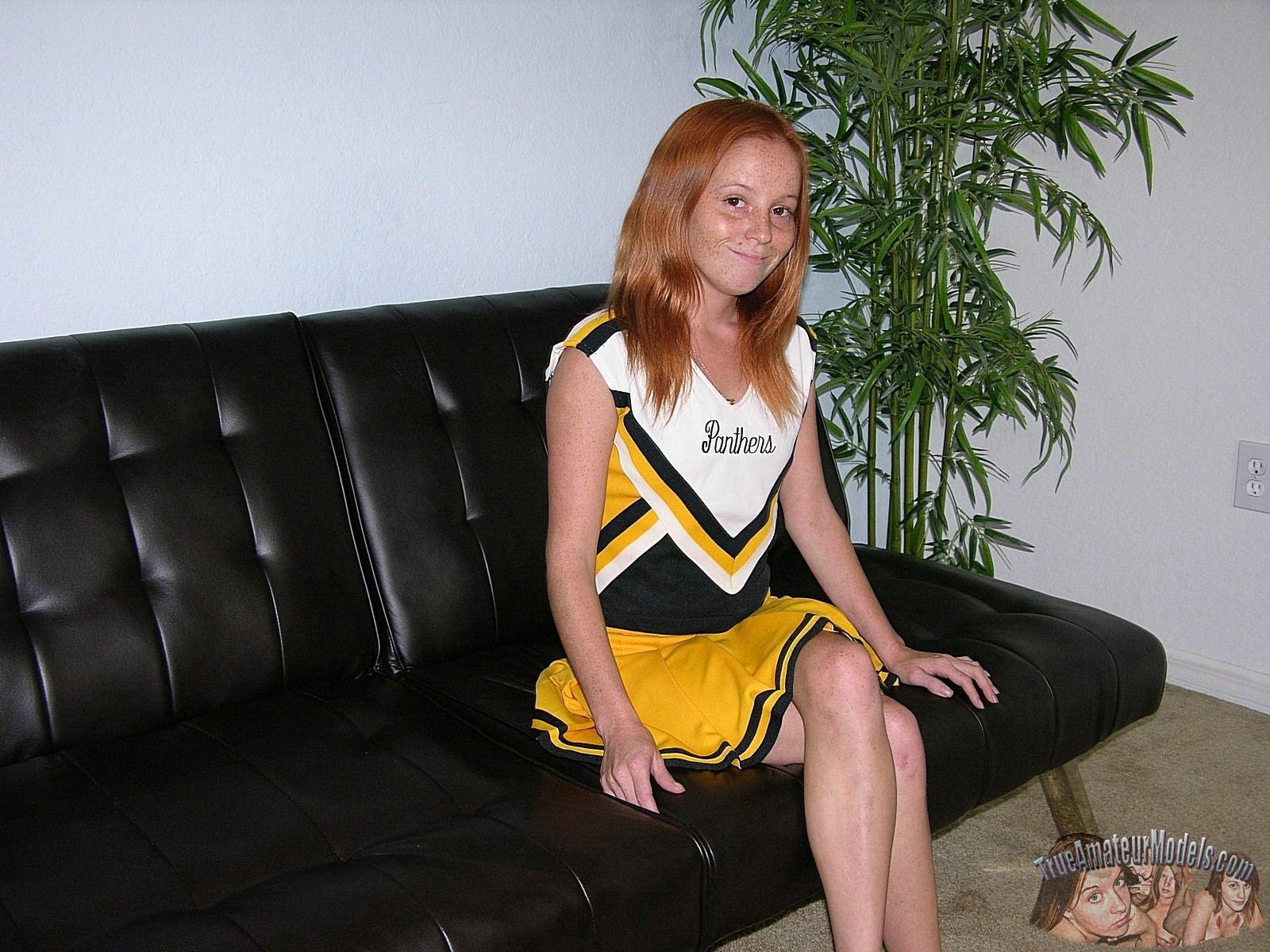 Freckled Face Redhead Cheerleader - TrueAmateurModels.com