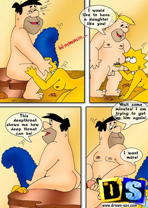 Simpsons y flintstones en un grupo de sexo salvaje
 #69534338