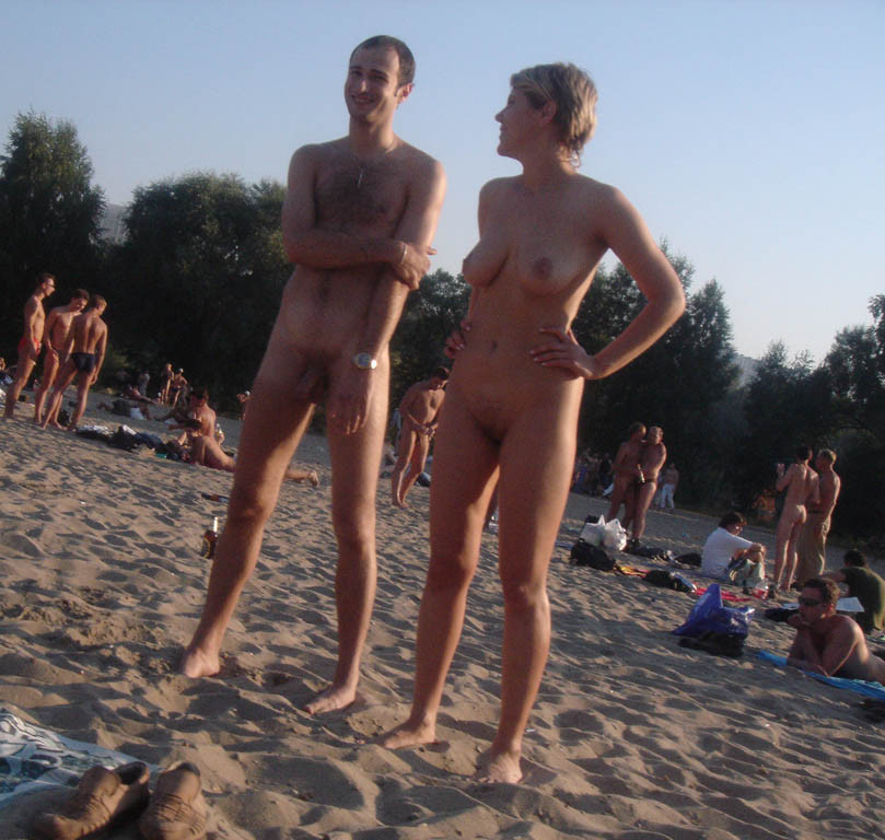 Nudist beach shows off two gorgeous naked teens #72253455