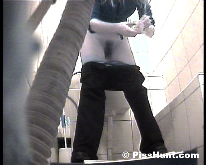 Cool blondie spycammed while peeing in toilet #78692979