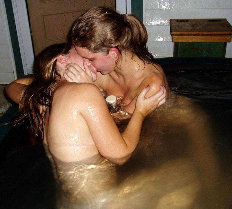Drunk amateur girls at a wild pool party #76398612