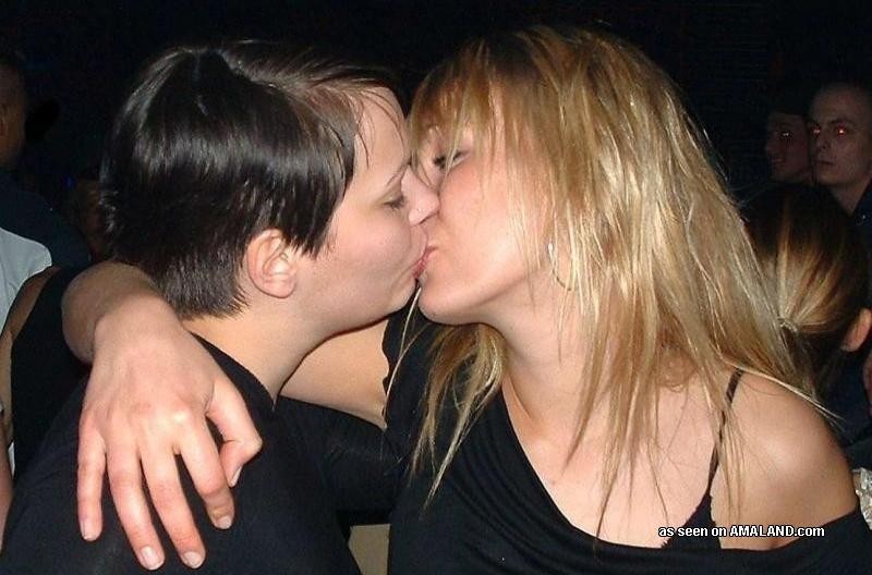 Kinky horny wild amateur lesbo lovers in steamy liplock #68161481