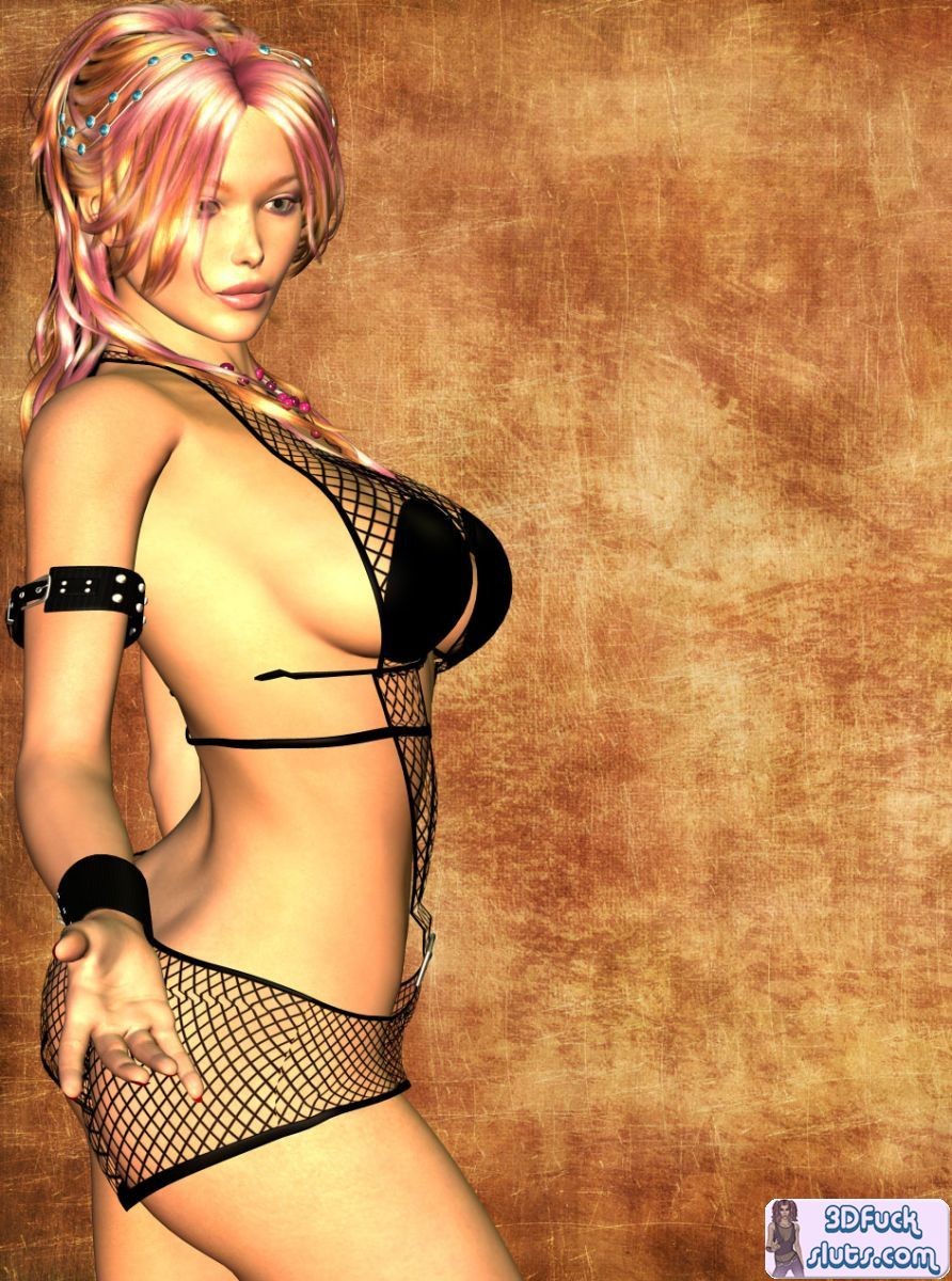 Sexy toon girl in fishnet #69336027