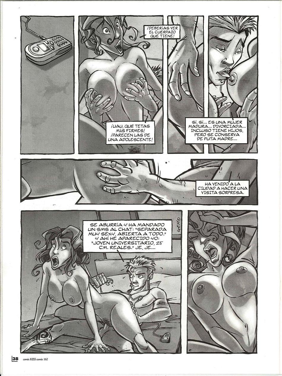 Porno-Comics mit Kerl, der auf küssende Mädchen wichst
 #69511673