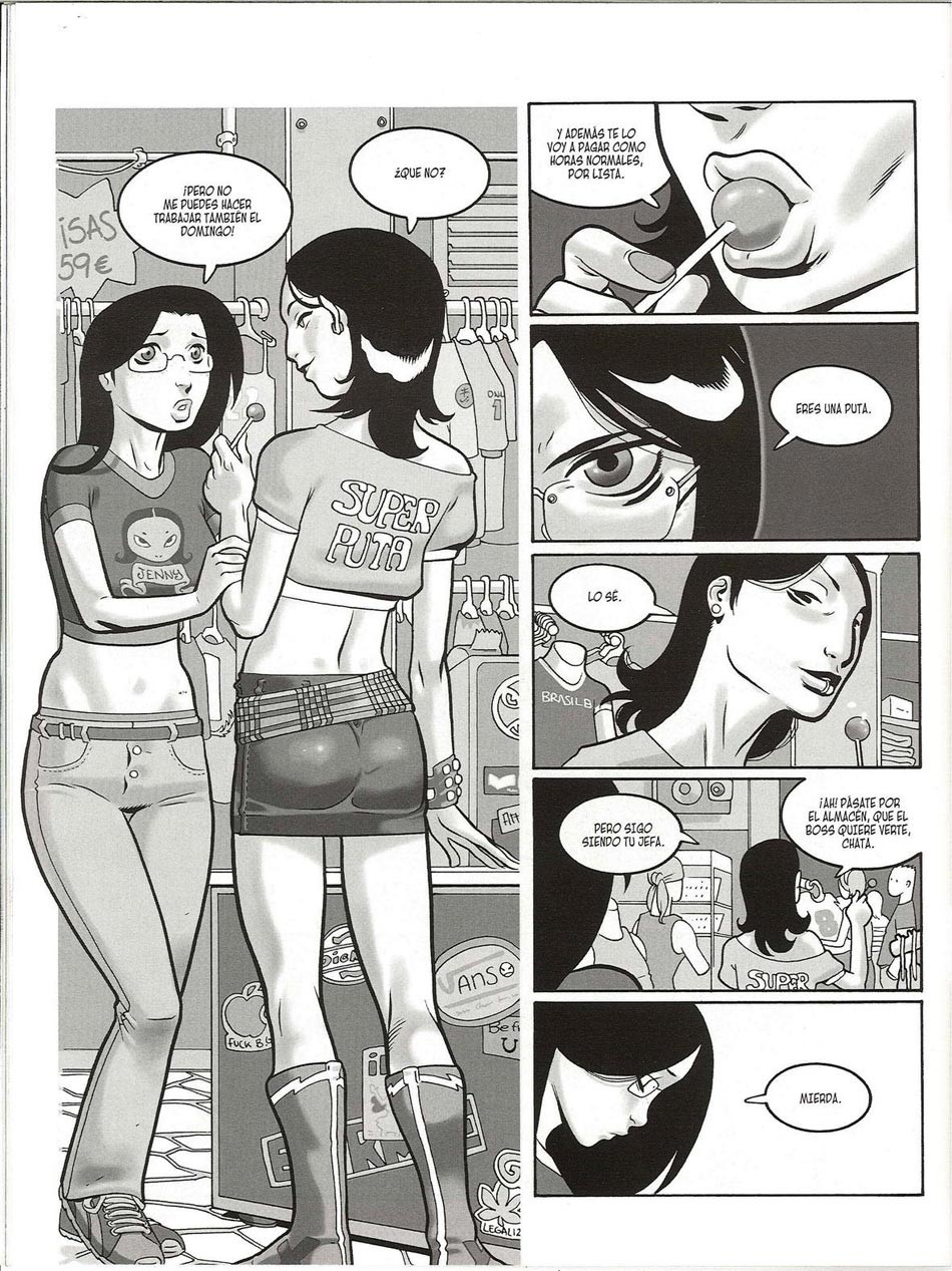 Porno-Comics mit Kerl, der auf küssende Mädchen wichst
 #69511704