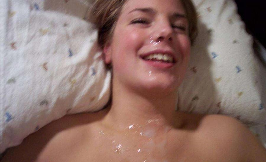 Real amateur girlfriends taking messy facials #75903234