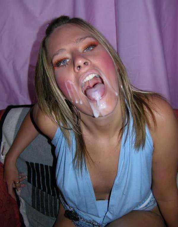 Real amateur girlfriends taking messy facials #75903247