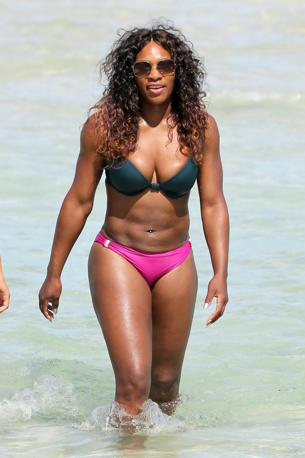 Serena Williams busty wearing bikini at the South Beach #75295978