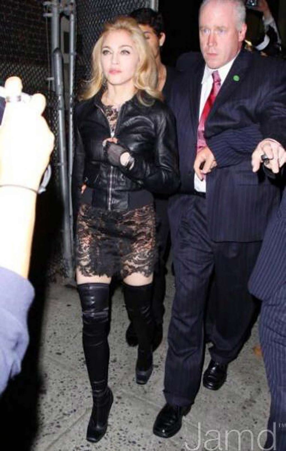 Madonna ih high fuckme boots and leggy and showing her nice tits and pussy #75329873