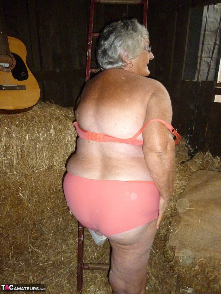 Granny frolics in the hay #67125242