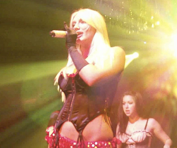 Brooke Hogan in whore outfit on stage and upskirt pictures #75417024