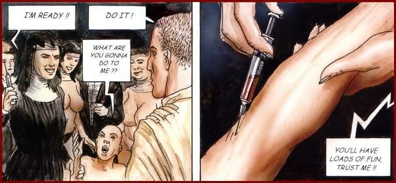 Fumetti fetish hardcore di suore e schiave del sesso
 #69723870