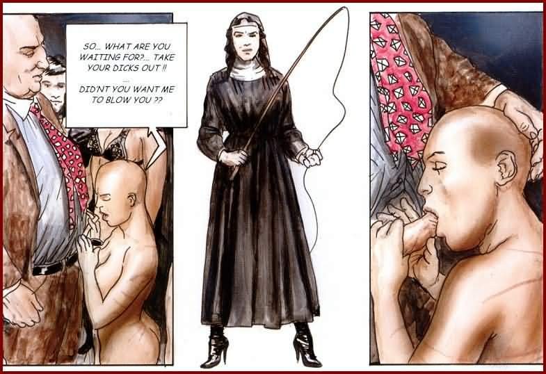 Fetiche de cómics hardcore de monjas y esclavas sexuales
 #69723915