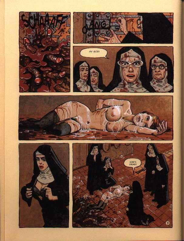 Geile Nonnen werden von satans riesigem harten Schwanz und riesigen Eiern verwüstet
 #69670197