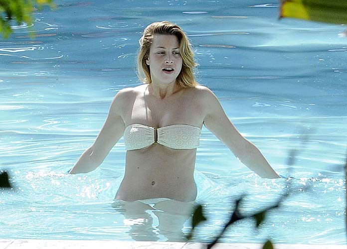 Whitney Port sexy and hot double nipple slip paparazzi photos #75275111