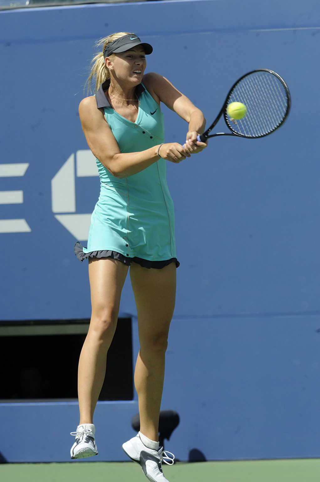 Maria Sharapova flashing her panties at The US Open at Flushing Meadows in NYC #75334364