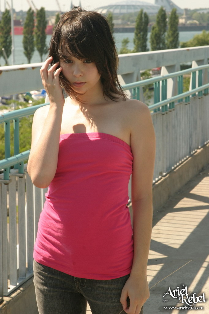 Cute teen in sexy pink top #67641542