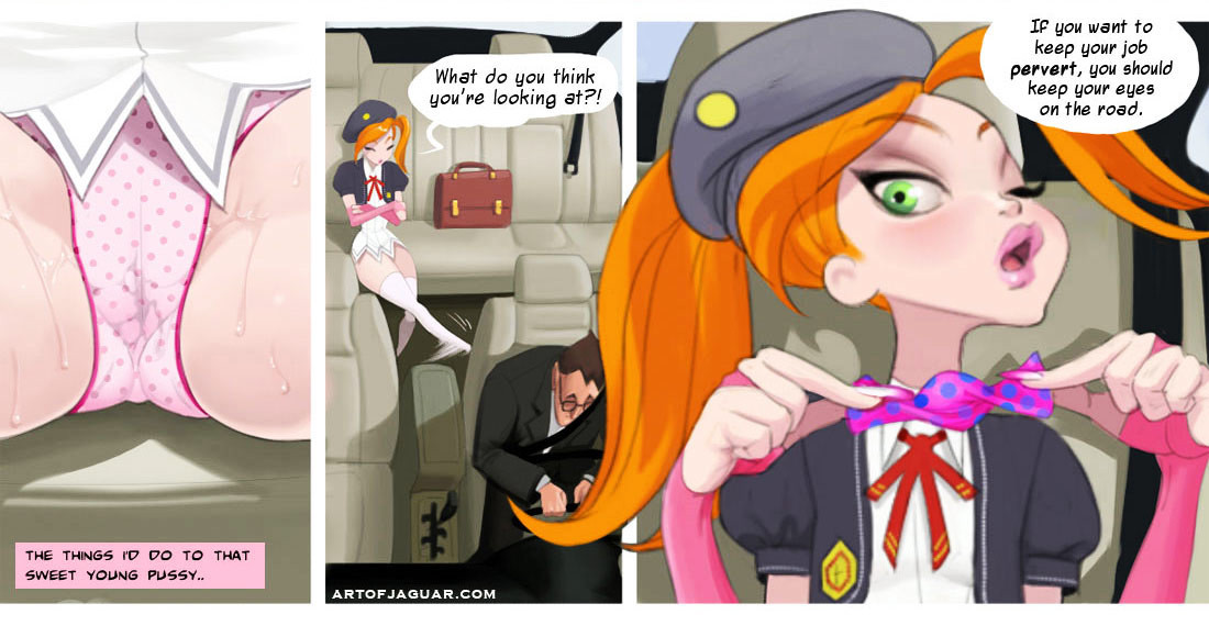 Comic para adultos de una pelirroja en una escuela privada y un conductor pervertido
 #69392707