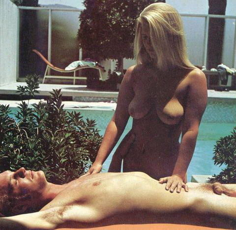 Vintage beach nudist flashing pussies in public #71133649