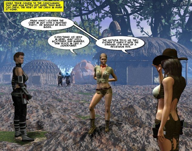 Busty amazons in savages captivity 3D xxx scifi anime comics #69425337