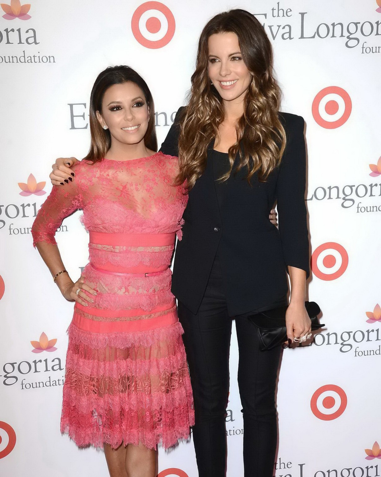 Eva Longoria see-through to panties with Kate Beckinsale at her Foundation Dinne #75217253