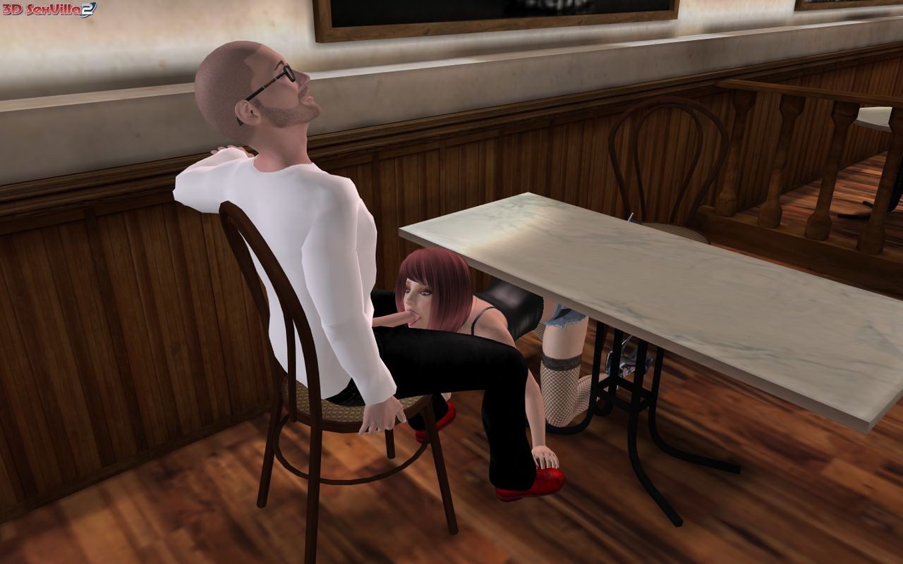3d animated slut sucks off a guy in a diner #69352503
