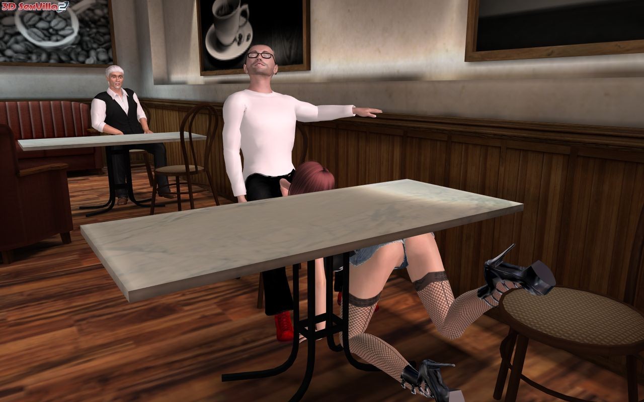 3d animated slut sucks off a guy in a diner #69352511