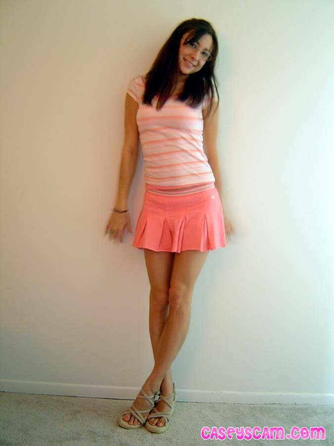 Asian teen in skirt and glasses #70008988