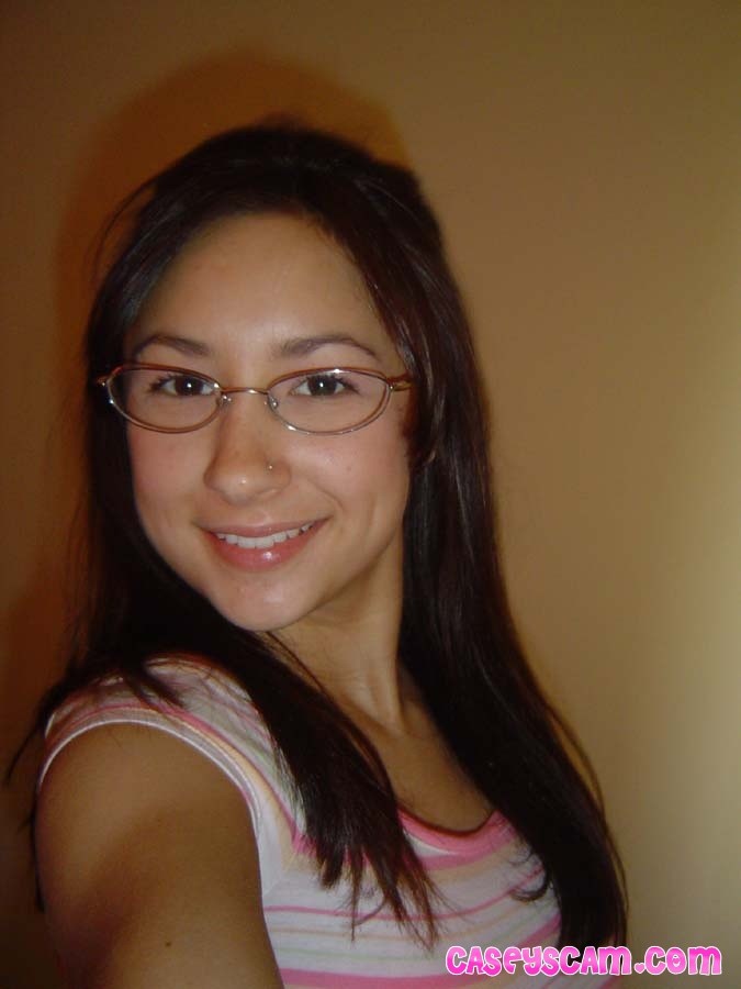 Asian teen in skirt and glasses #70008993