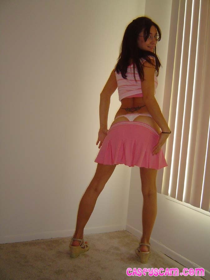 Asian teen in skirt and glasses #70009049