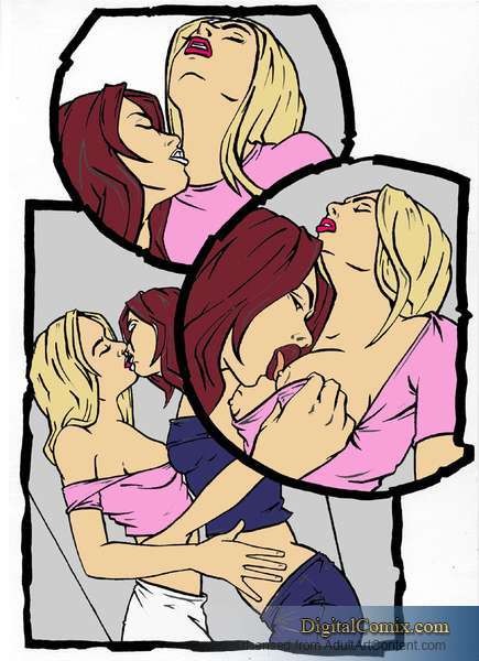 Two girl friends stood outside an elevator and arguing how the one friend is a s #69494623