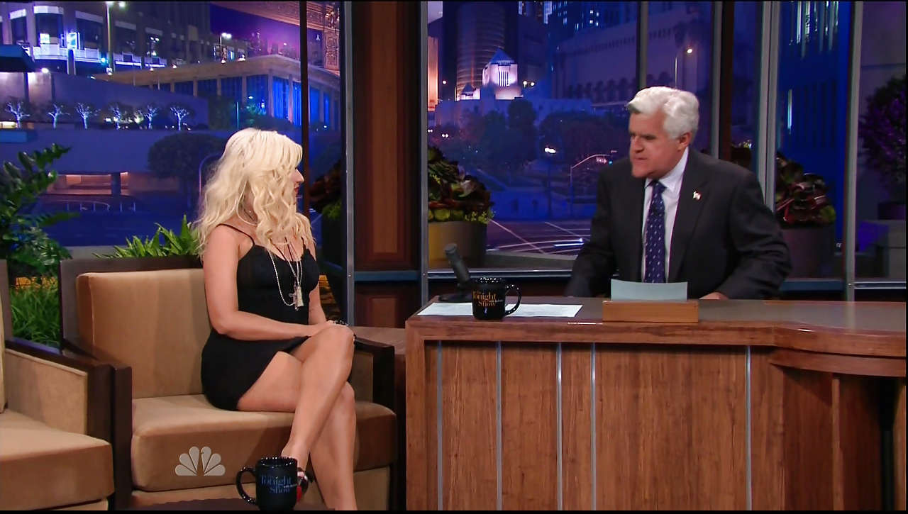 Christina Aguilera showing her nice legs in mini skirt on television show #75301611