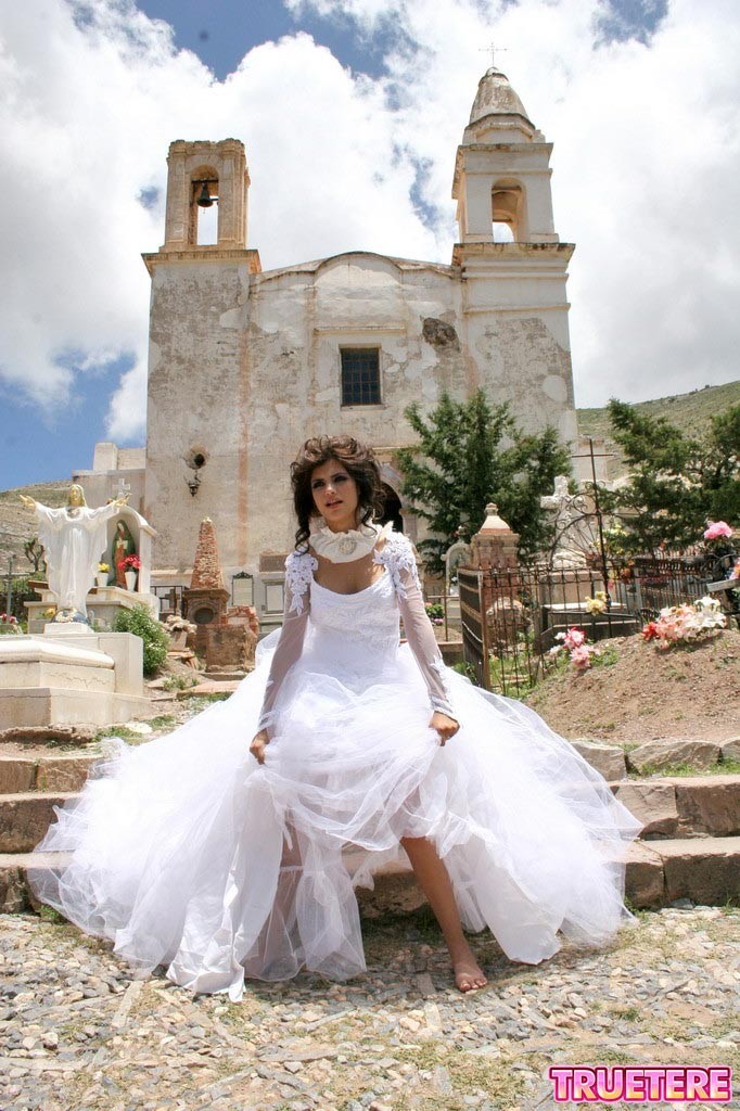Mexican teen bride flashing panties #74868467