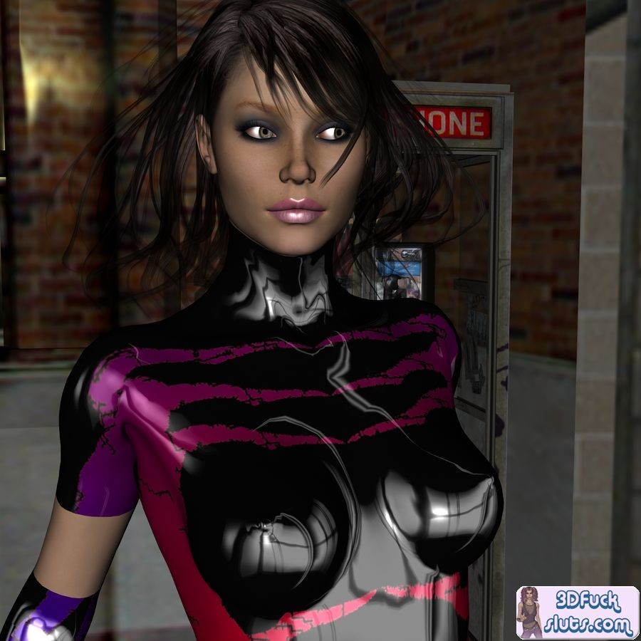 3D babe in back alley #69705267