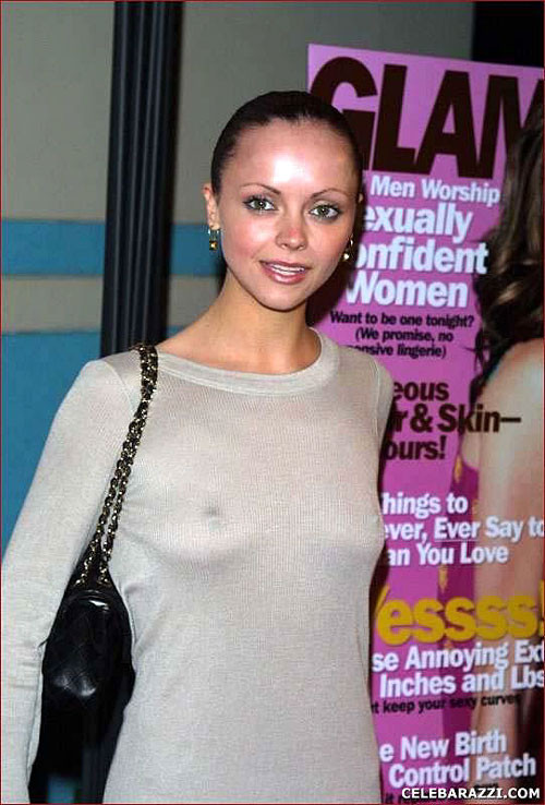 Christina Ricci showing small tits in see thru #75405543