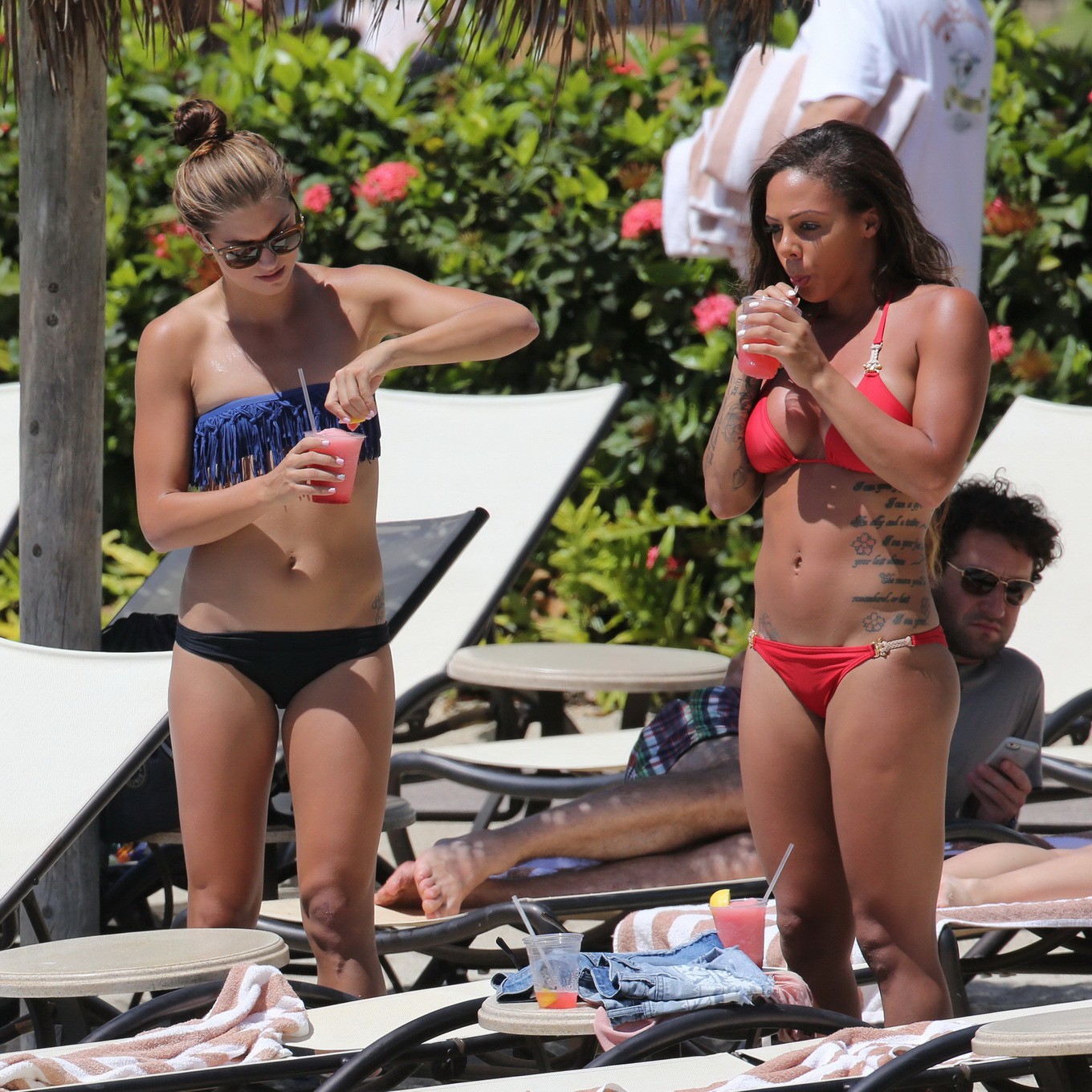 Alex Morgan and Sydney Leroux showing off their hot bikini bodies at the beach i #75216439