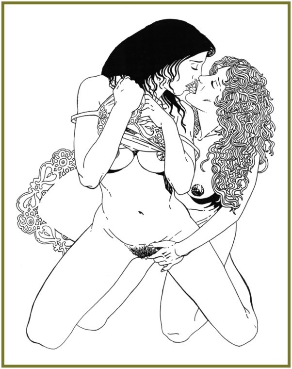 Lesbische sexuelle Fesselung Fetisch-Comic
 #69721225