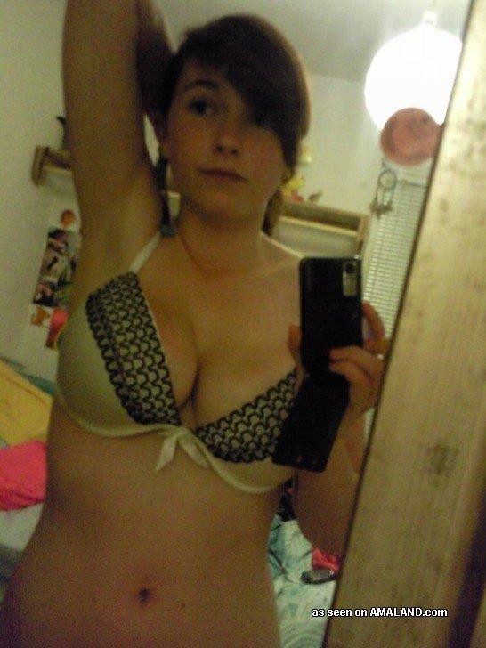 Selection of a busty cutie posing sexy while camwhoring #72923471
