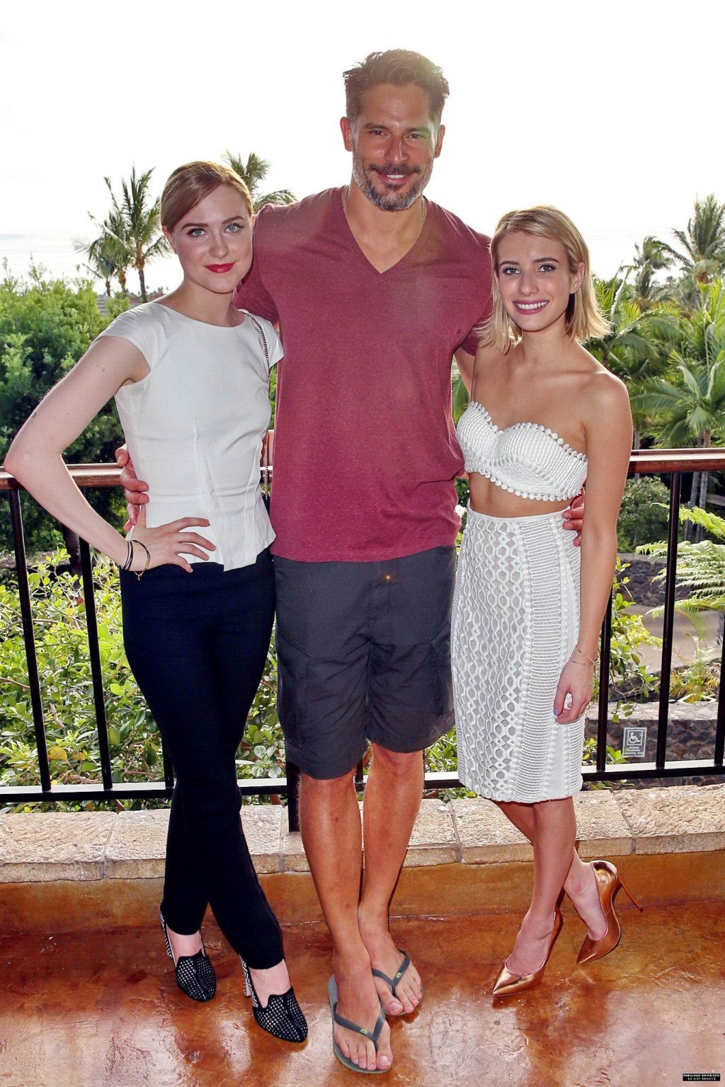 Emma Roberts looks very hot wearing a white tube top at the 2014 Maui Film Festi #75194762