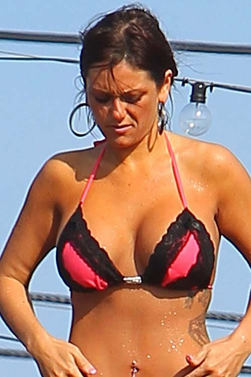 Jenny Jwoww Farley exposing her sexy body and hot ass in bikini #75285367