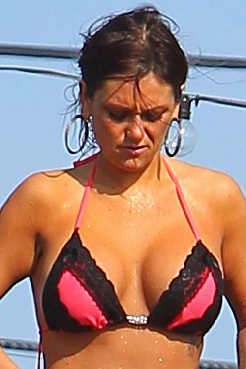 Jenny Jwoww Farley exposing her sexy body and hot ass in bikini #75285379