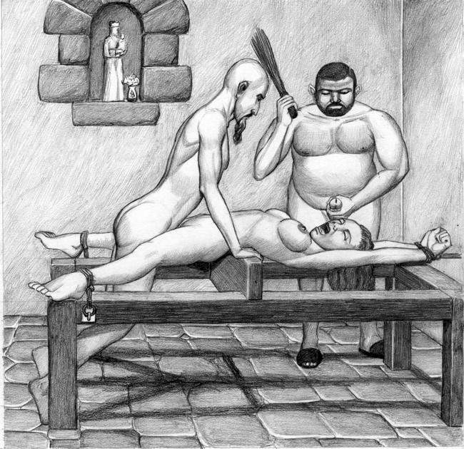 huge cock forced in mouth and ass bdsm art #69683262