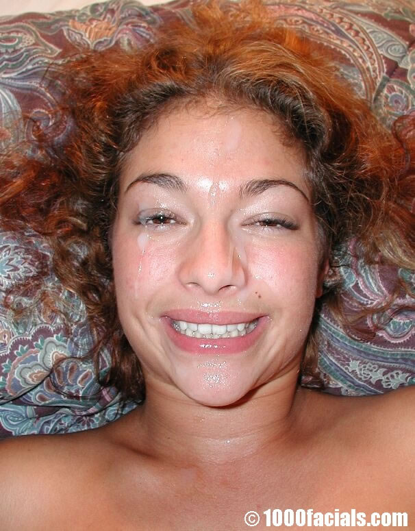 Latina babe sucks cock and gets massive cum facial #74119218