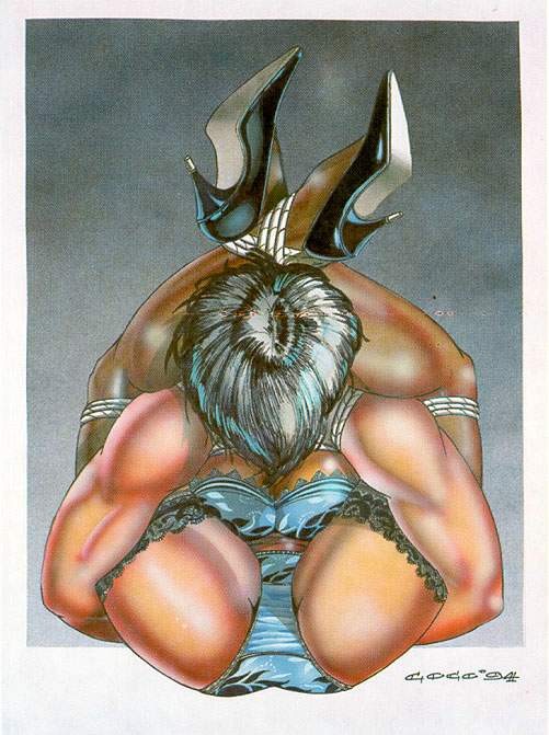 extreme erotic contortion bondage art #69709880