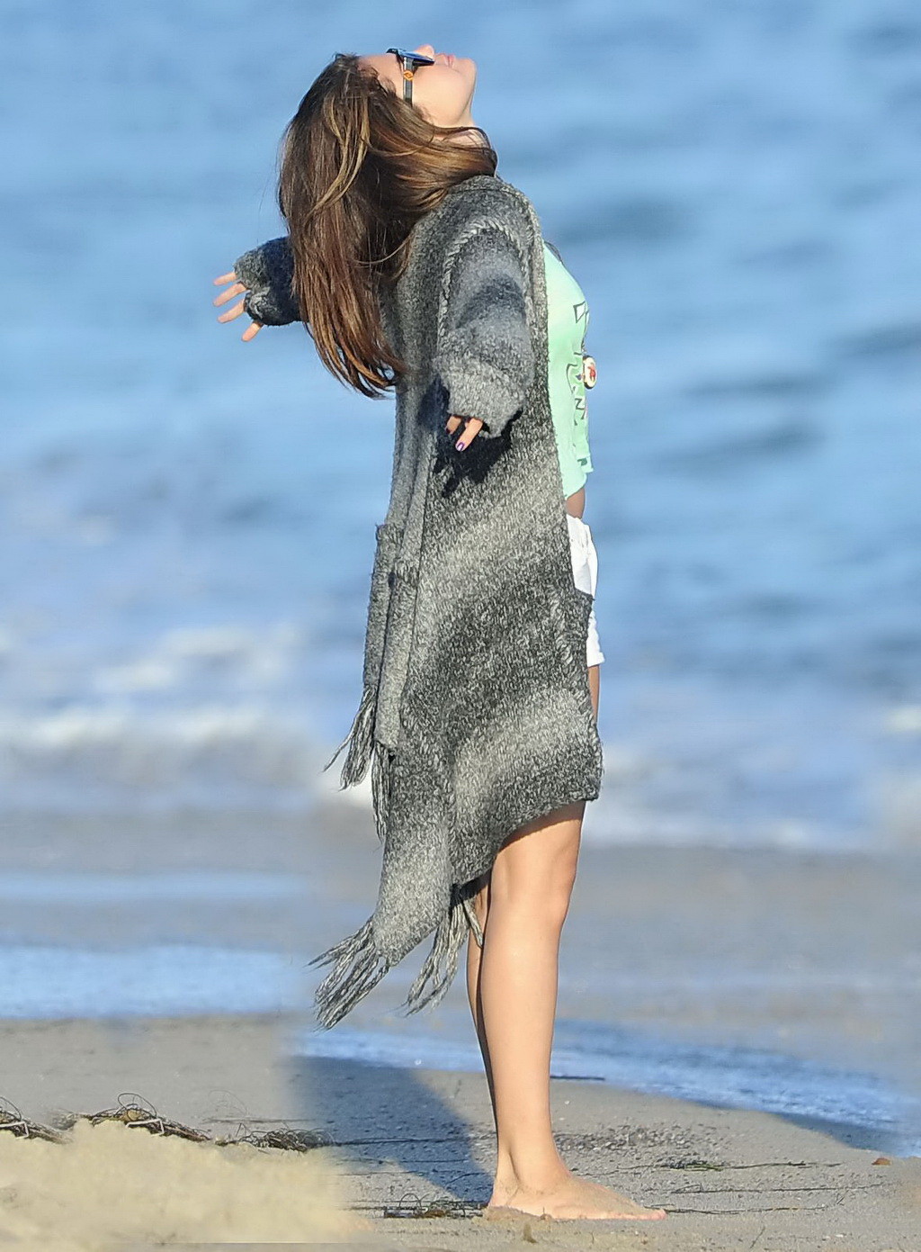 Gorgeous Selena Gomez showing her sexy belly wearing seethru to bikini top  tiny #75258474
