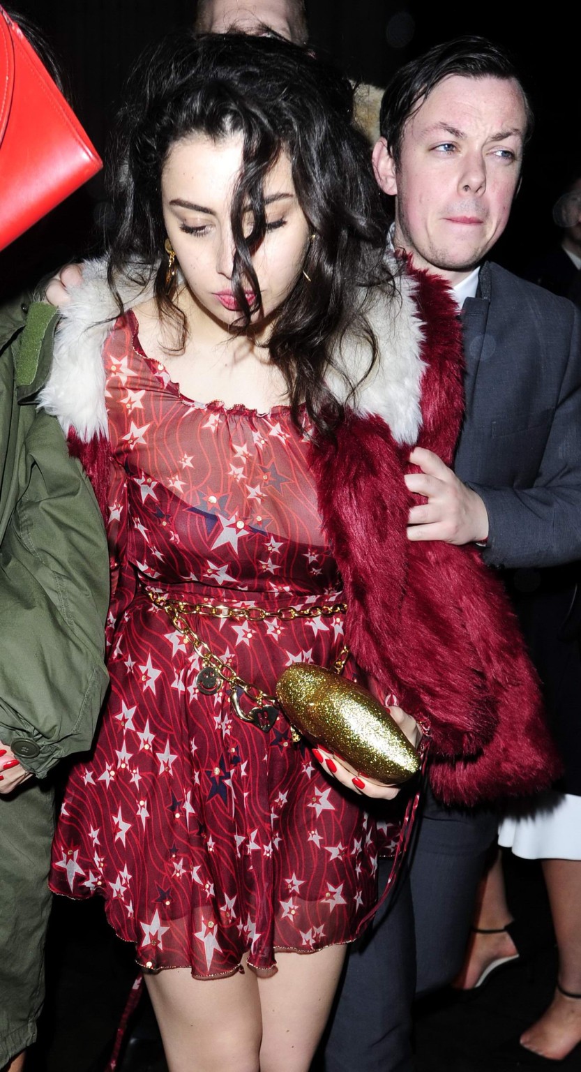 Charli XCX busty and braless leaving The Warner Music BRIT Party in London #75171418