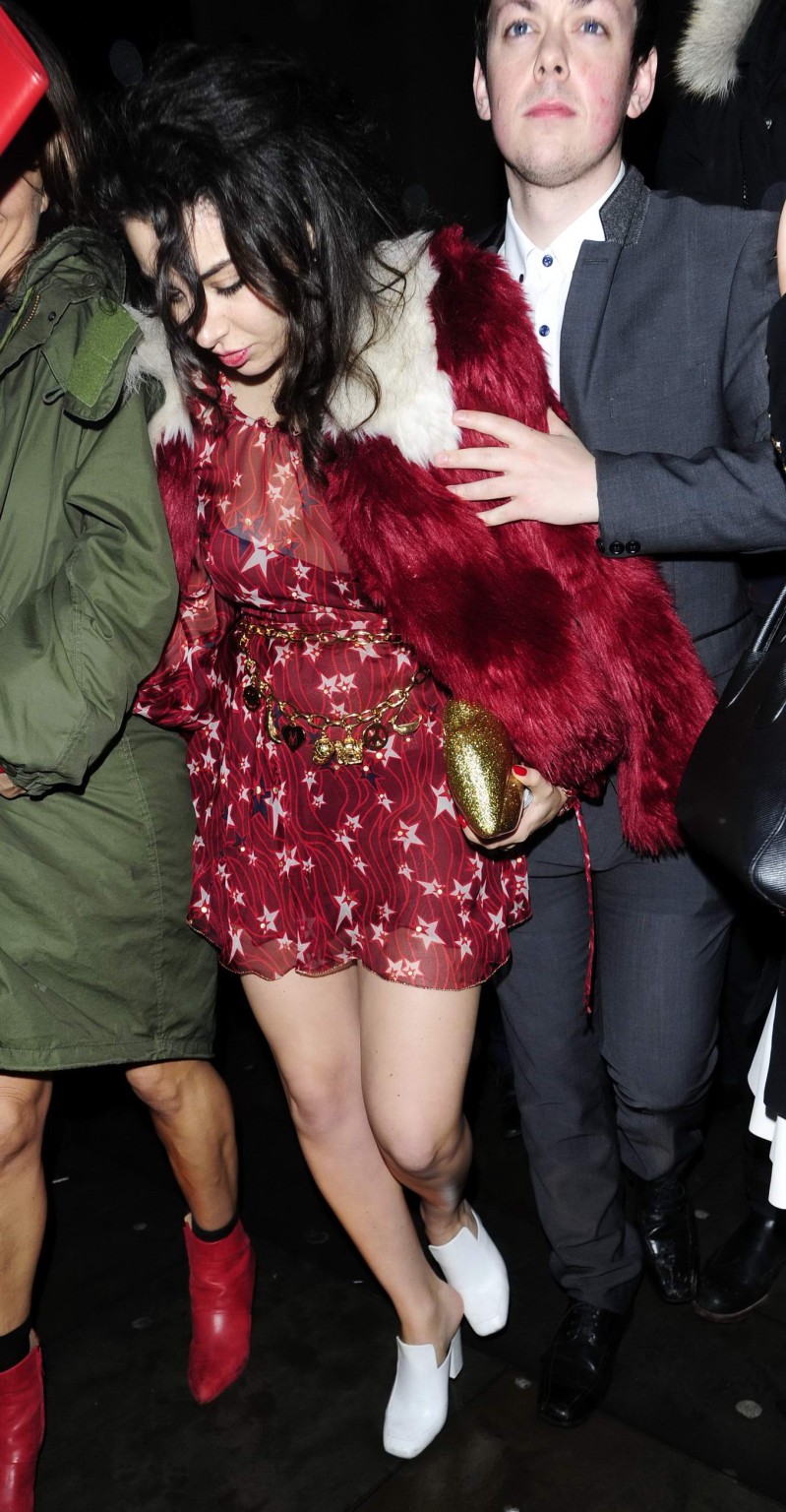 Charli XCX busty and braless leaving The Warner Music BRIT Party in London #75171467